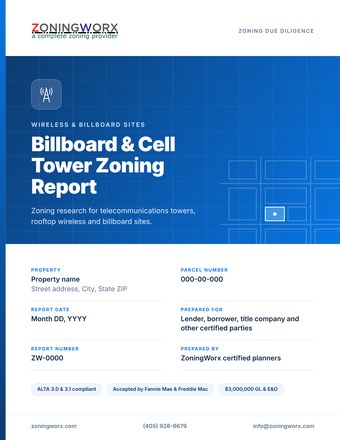 ZoningWorx Billboard & Cell Tower cover